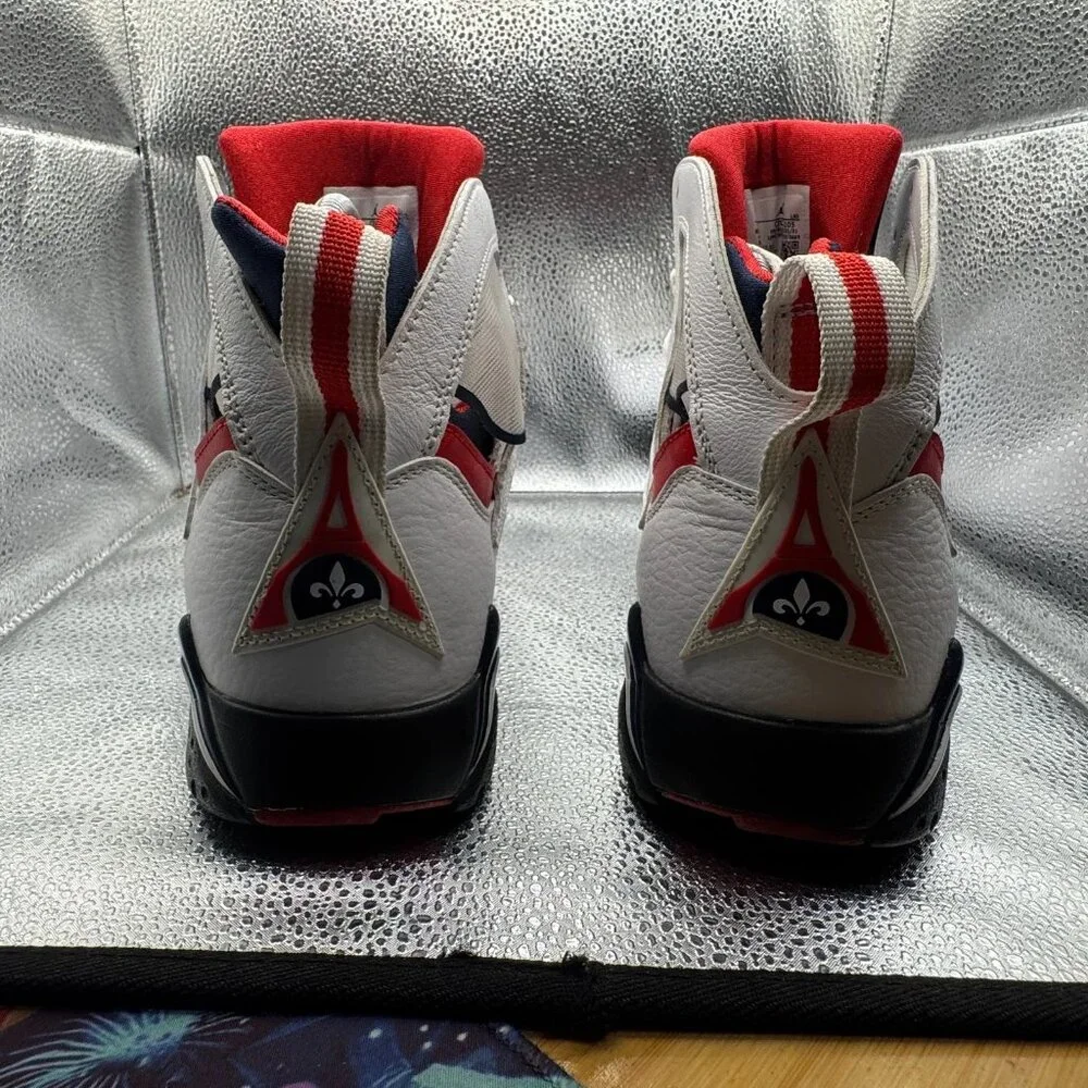 Size‎ 10 Air Jordan 7 Retro BCFC Paris Saint-Germain White Mens Shoes CZ0789-105